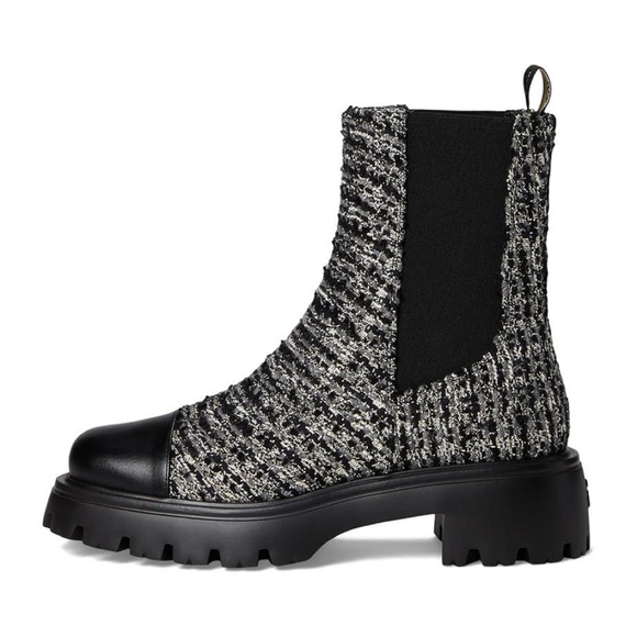 New Stuart Weitzman Emerson Chelsea Bootie Tweed Sz 9.5 - Picture 2 of 13